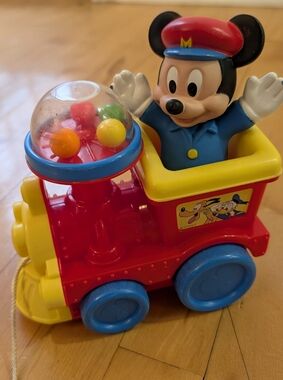 Vintage Mickey Mouse Pull Toy Train